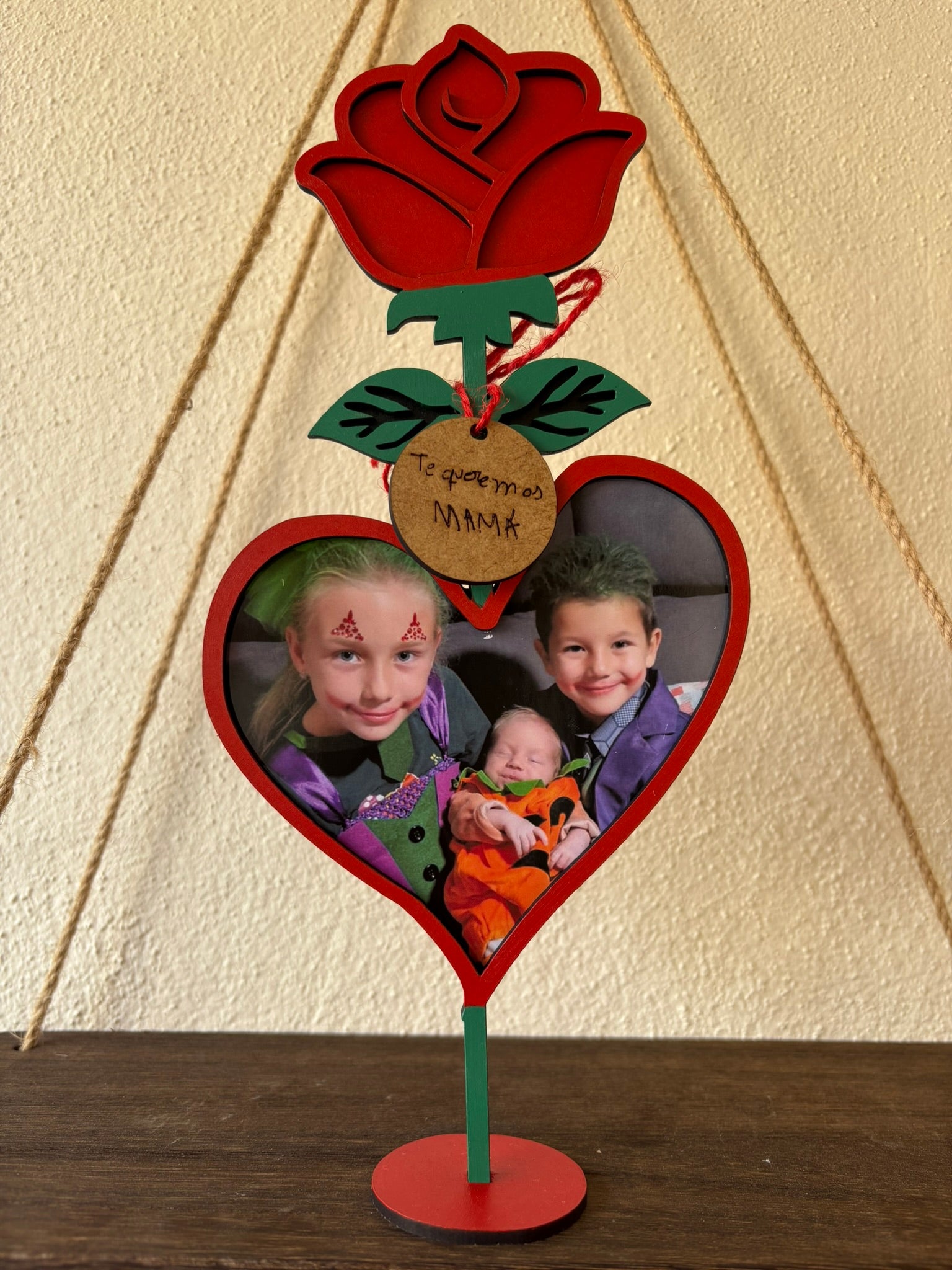 Flor de madera personalizada