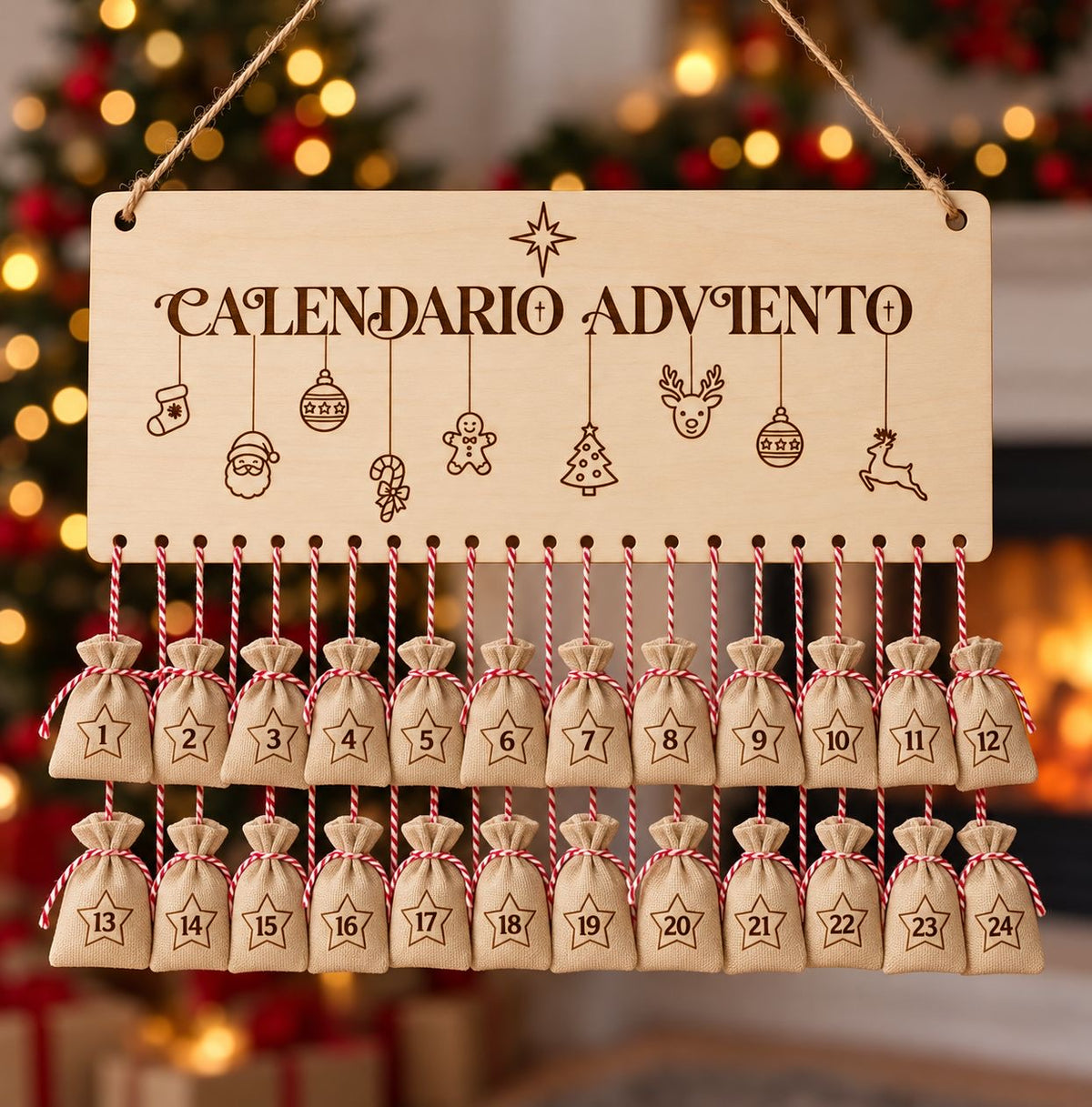 Calendario de Adviento personalizado
