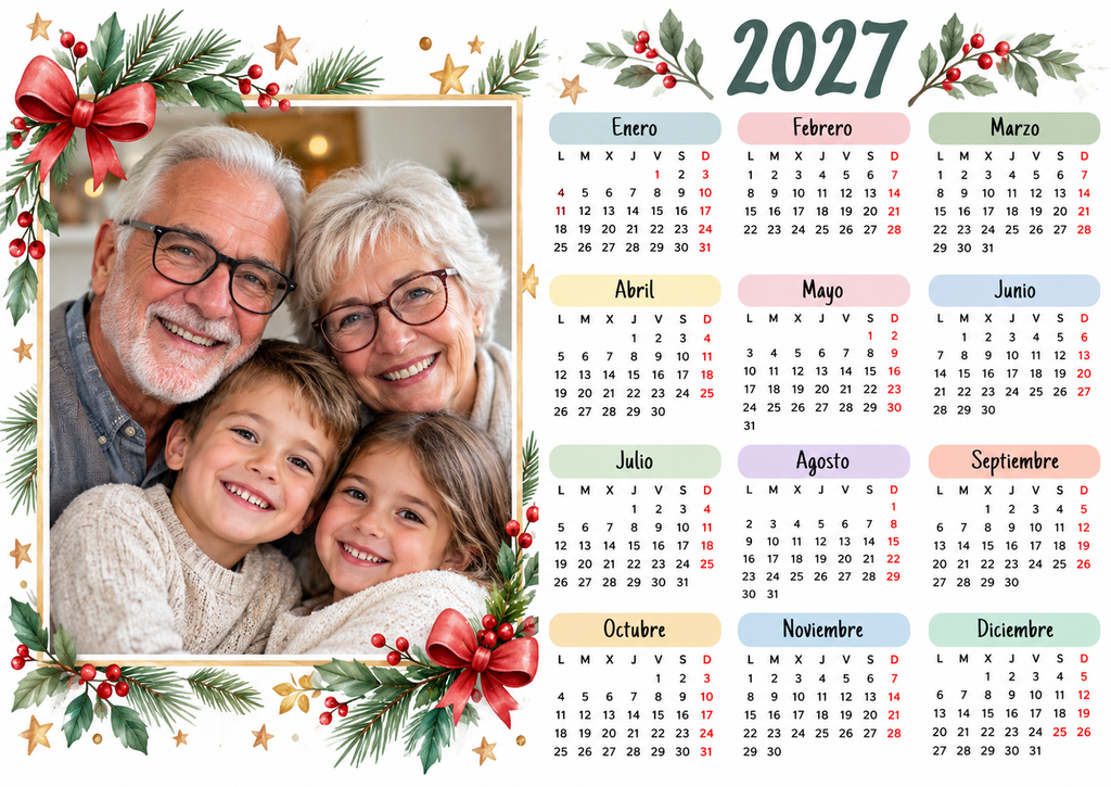 Calendario imán personalizado