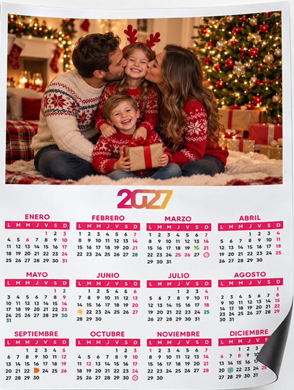 Calendario imán personalizado