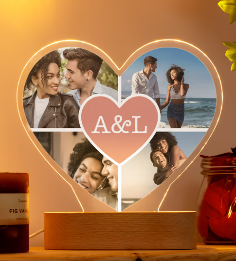 Lámpara metacrilato personalizable con luz led