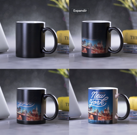 Taza mágica personalizable