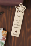 Marcapaginas de madera personalizado