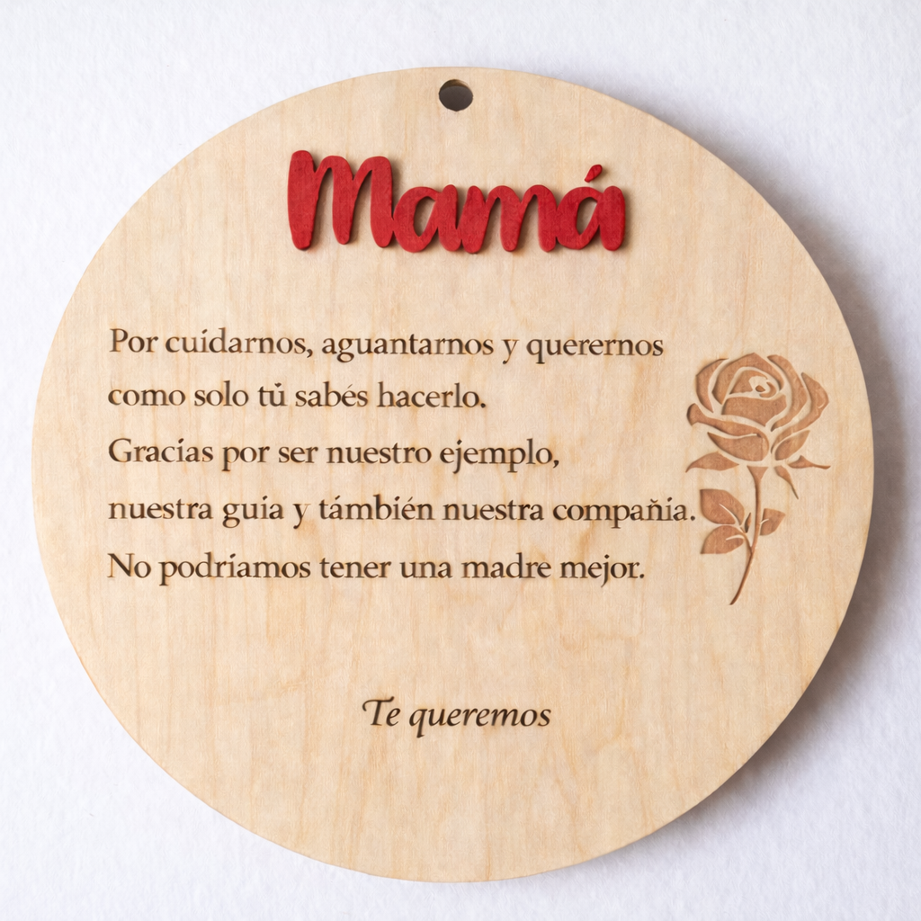 Placa de agradecimiento
