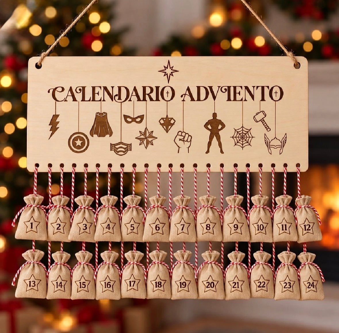 Calendario de Adviento personalizado