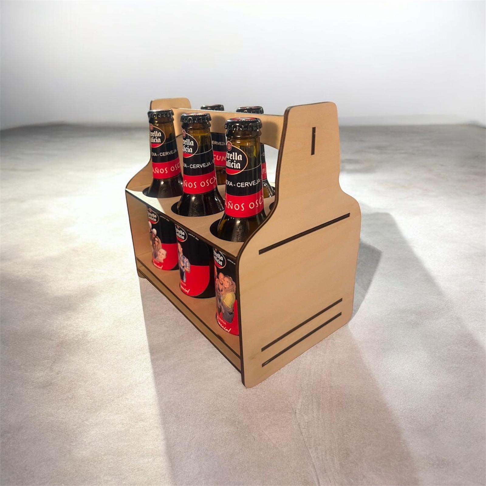 Porta cervezas personalizado