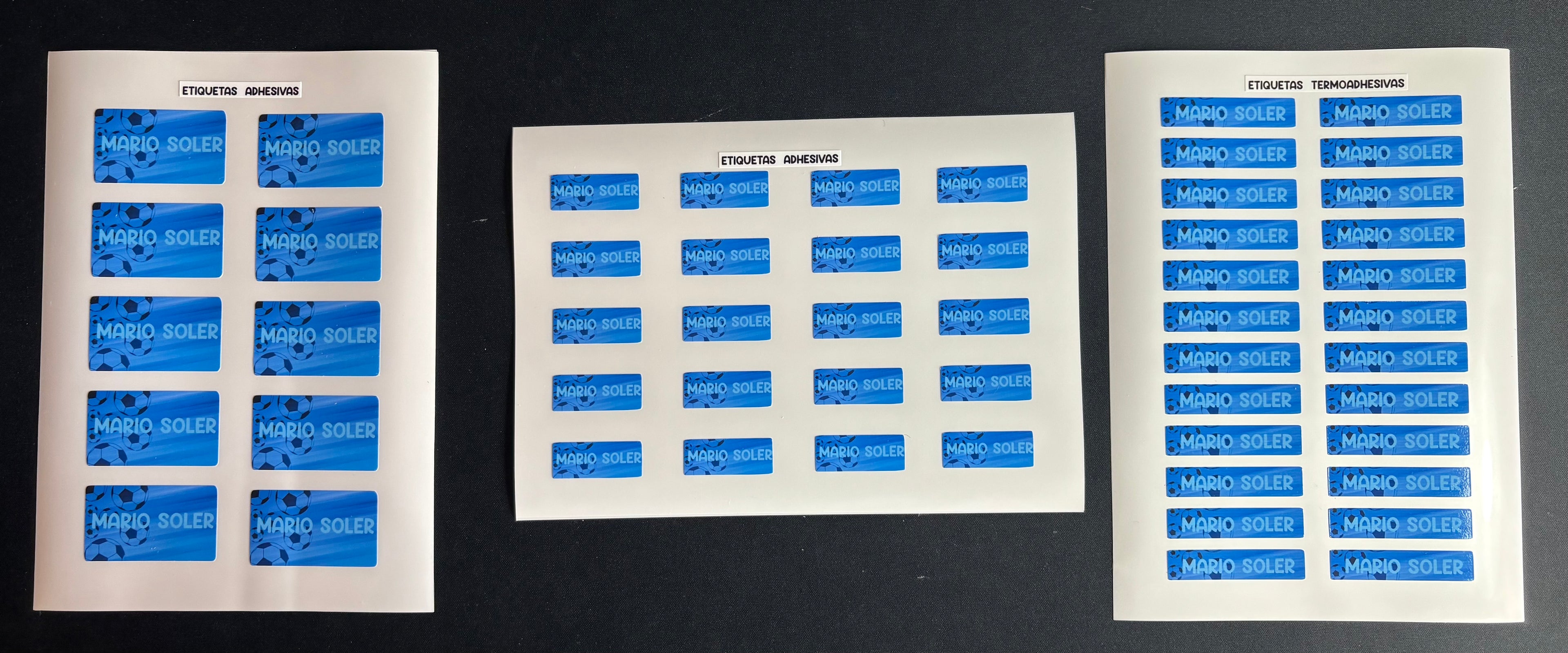 Pack etiquetas - Objetos