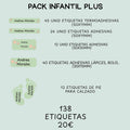 Pack etiquetas - Infantil Plus