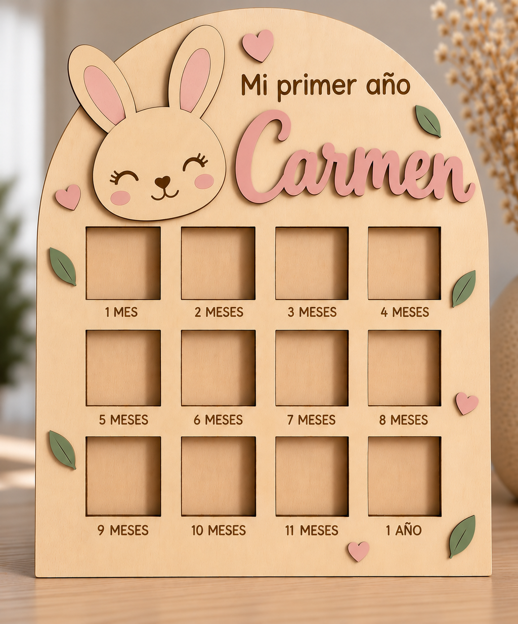 Marco primer año personalizado