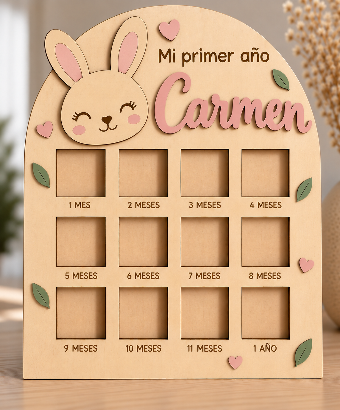 Marco primer año personalizado
