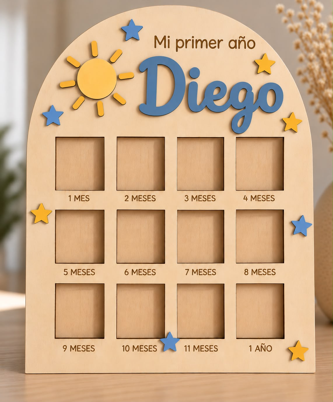 Marco primer año personalizado